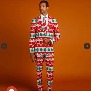 Shinesty NWT 2 Piece The Red Ryder Christmas Suit Men's 50 Jacket 40x35 Pants